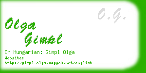 olga gimpl business card